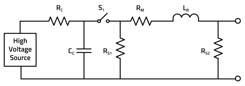 Figure1-2Figure 1. Simplified circuit diagram of the combination waveform generator (1.2/50 µS & 8/20 µS)