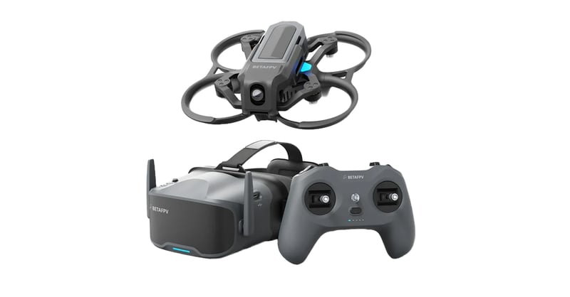 BETAFPV Aquila20 HD FPV drone kit showcased at CES 2026 featuring Semtech SX1281 LoRa technology with ExpressLRS for 1080P video transmission, professional racing, and aerial inspection applications