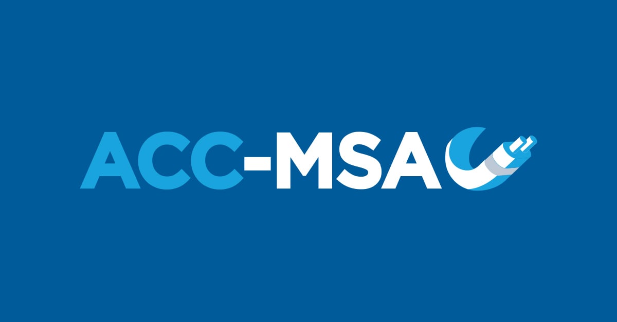 Logo of the ACC MSA (Active Copper Cable Multi-Source Agreement), an industry consortium co-founded by Semtech to advance interoperability standards for active copper cable and linear interconnect technology.