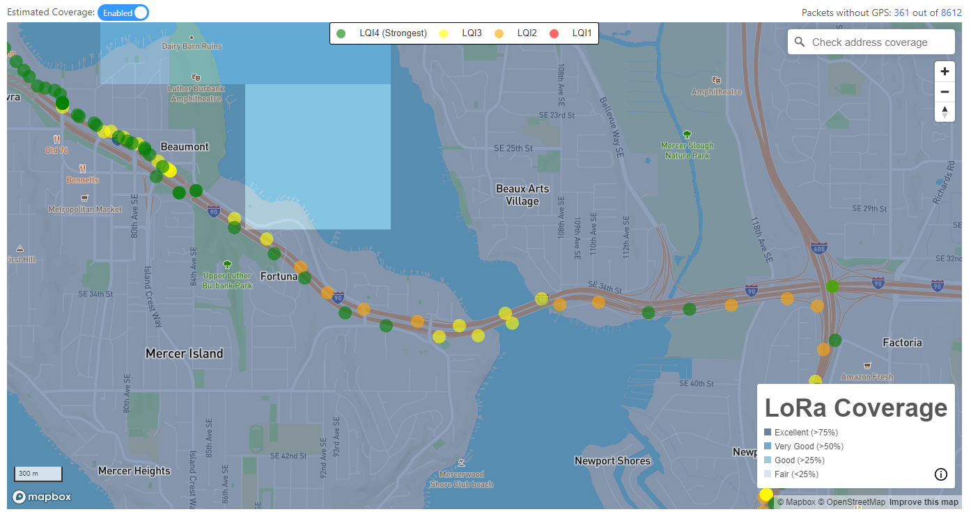 Amazon Sidewalk Test Kit Coverage Map