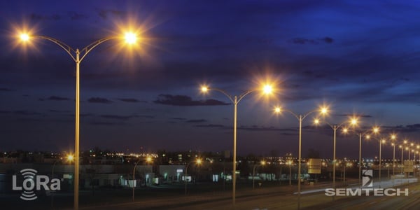 City shop street lighting